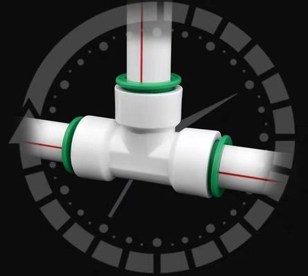 Raccordi PPR Fornitura idrica Supporto personalizzato ODM Connettore rapido per fusione a testa tonda per collegamento acqua a tappo tubo