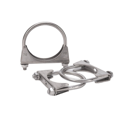 Sistema di misurazione INCH Standard 3.0&quot; Clampo di scarico in acciaio inossidabile U Bolt Clamps non standard