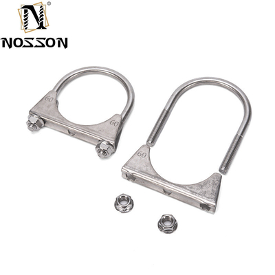 Sistema di misurazione INCH Standard 3.0&quot; Clampo di scarico in acciaio inossidabile U Bolt Clamps non standard