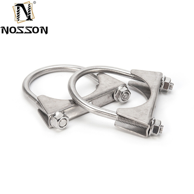 Sistema di misurazione INCH Standard 3.0&quot; Clampo di scarico in acciaio inossidabile U Bolt Clamps non standard