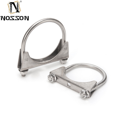 Sistema di misurazione INCH Standard 3.0&quot; Clampo di scarico in acciaio inossidabile U Bolt Clamps non standard