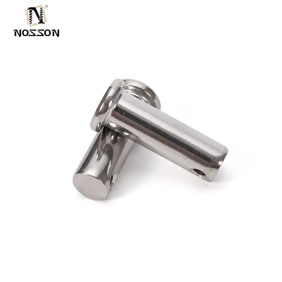 Pini di Clevis Standard DIN1444 SUS304 Acciaio inossidabile a testa piatta Pini di fissaggio M3 M4 M5 M6 M8 M10
