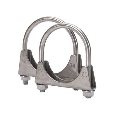 Sistema di misurazione INCH ANSI/ASME Standard U Bolt Acciaio al carbonio Clamps per tubi di scarico Acciaio Muffler per auto M5 M6 M8 M10