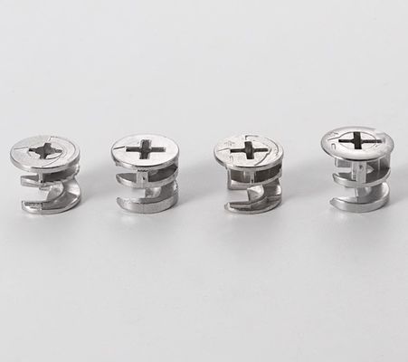 Assemblaggio di mobili lisci Leggio di zinco 10 connettori plug mini cabinet fisso connettore cam lock per assemblaggio rapido e facile