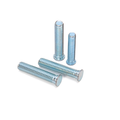 ISO Standard Stainless Steel Condensator Discharge Welding Self-Locking Bolt Welding Stud con rivestimento in zinco bianco blu