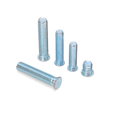 ISO Standard Stainless Steel Condensator Discharge Welding Self-Locking Bolt Welding Stud con rivestimento in zinco bianco blu