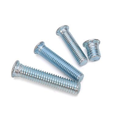 ISO Standard Stainless Steel Condensator Discharge Welding Self-Locking Bolt Welding Stud con rivestimento in zinco bianco blu