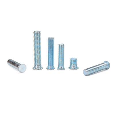 ISO Standard Stainless Steel Condensator Discharge Welding Self-Locking Bolt Welding Stud con rivestimento in zinco bianco blu