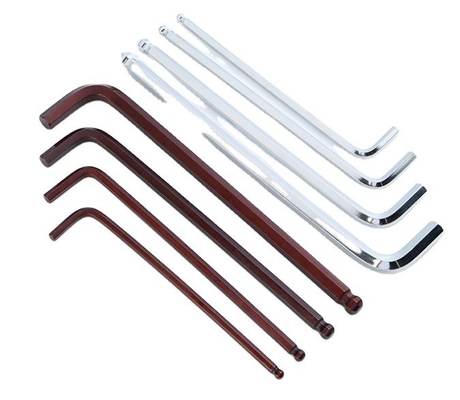 Chiave di tipo Z e L Allen Hex con cromatura 1.5mm 2mm 2.5mm 3mm 4mm 5mm 6mm 8mm 10mm per OBM Support Taily OEM Silver
