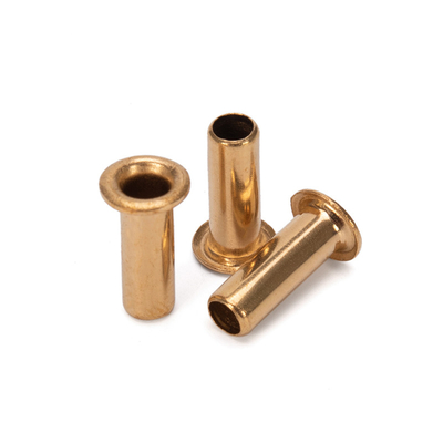 JIS Standard Brass Custom Copper Aluminum Hollow Tubular Rivet Uncoated Finish per applicazioni industriali
