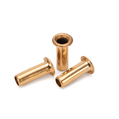 JIS Standard Brass Custom Copper Aluminum Hollow Tubular Rivet Uncoated Finish per applicazioni industriali
