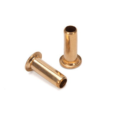 GB Standard Acciaio cavo tubolare personalizzare rivetti in ottone DIN7340 per cintura ANSI / ASME lucente finitura