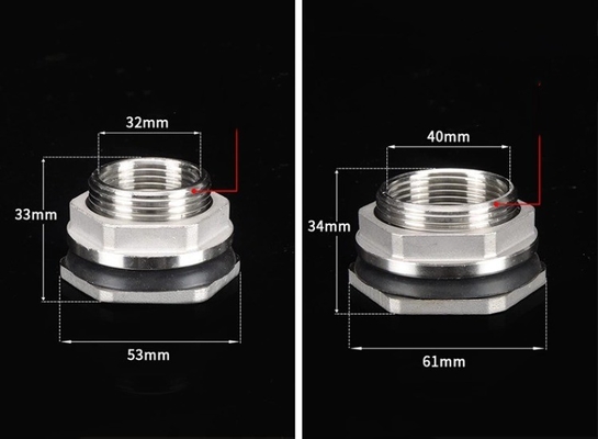 Connessione pari al capezzolo Connessione del serbatoio d'acqua di rame 1/2 &quot; 3/4 &quot; 1&quot; Piombo di ottone maschile singolo chiave libera accessori girevoli Nuccia giunto