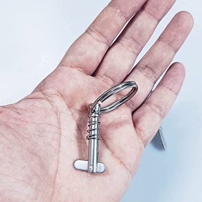 Pin di rilascio rapido per imbarcazioni marittime con molla a goccia Pin in acciaio inossidabile diametro x lunghezza utilizzabile Pack 2 316 acciaio legato