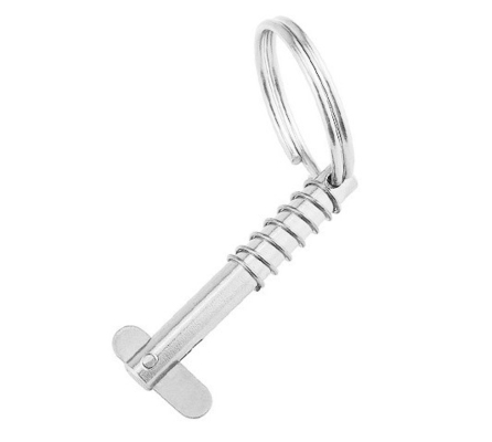 Pin di rilascio rapido per imbarcazioni marittime con molla a goccia Pin in acciaio inossidabile diametro x lunghezza utilizzabile Pack 2 316 acciaio legato