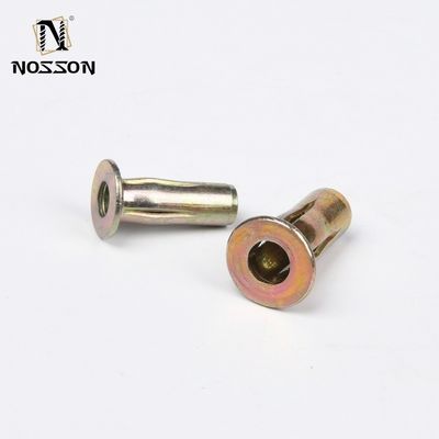 JIS Standard Pan Flat Head Rivets semi-cavi Semi-tubolari in acciaio inossidabile M2.5 M3 M3.5 M4.2 M4.8 M5.5 M6.3