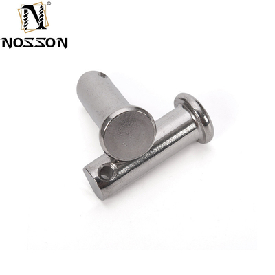 A2 A4 Acciaio inossidabile Flat Head Shaft Clevis Pins con buco per le pin di molla Vita più lunga TiCN Finish resistenza alla corrosione
