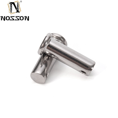 A2 A4 Acciaio inossidabile Flat Head Shaft Clevis Pins con buco per le pin di molla Vita più lunga TiCN Finish resistenza alla corrosione