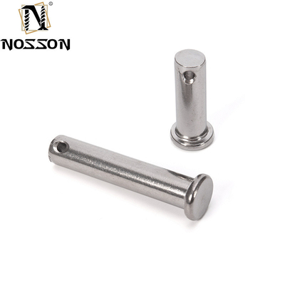 Acciaio inossidabile 304 pin di albero a testa piatta pin di clevis con buco DIN1434 e durata più lunga TiCN Finish Spring Pins integrati