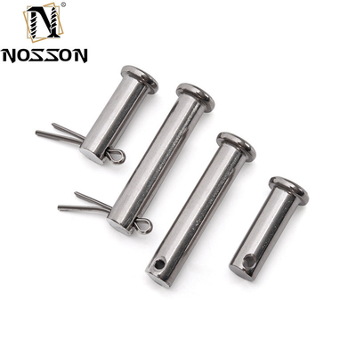 Lungo ciclo di vita TiCN Finish 304 in acciaio inossidabile Flat Head Pin cilindrico con foro e blocco in acciaio Cotter Pin Standard DIN94