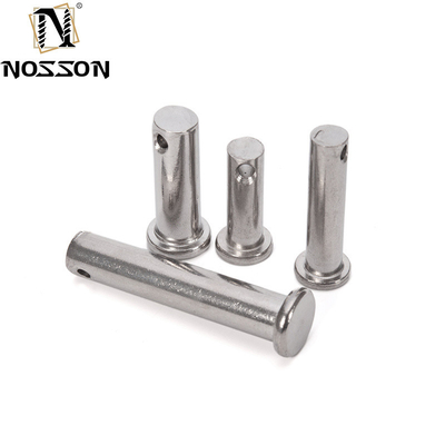Lungo ciclo di vita TiCN Finish 304 in acciaio inossidabile Flat Head Pin cilindrico con foro e blocco in acciaio Cotter Pin Standard DIN94