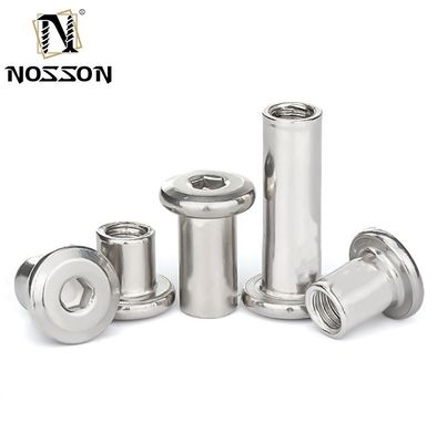 Zinc Finish Internal Thread Sleeve Nut per applicazioni pesanti Grado 8.8 A2-50 A2-70 A4-70 Thread Dimensione m5 m6 m8 m10 m12