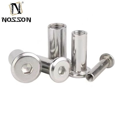 Zinc Finish Internal Thread Sleeve Nut per applicazioni pesanti Grado 8.8 A2-50 A2-70 A4-70 Thread Dimensione m5 m6 m8 m10 m12