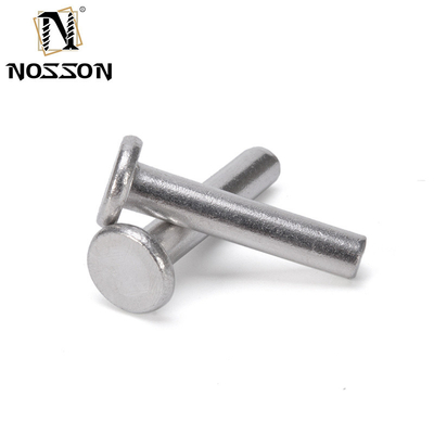 ANSI/ASME Standard Flat Head Solid Rivet Bright Finish e materiale in acciaio inossidabile/alluminio per applicazioni pesanti
