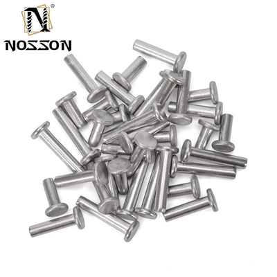 ANSI/ASME Standard Flat Head Solid Rivet Bright Finish e materiale in acciaio inossidabile/alluminio per applicazioni pesanti
