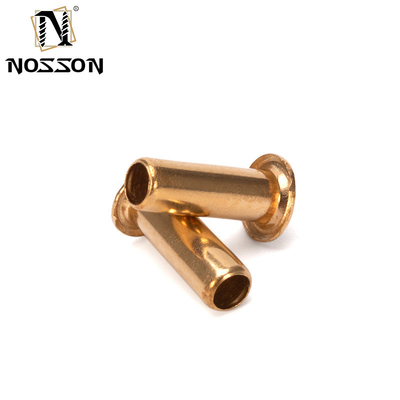 ANSI/ASME Standard 1.5mm 2.5mm 3mm 4mm rame ottone o acciaio rivetto PCB tubolare cavo con finitura resistente alla corrosione