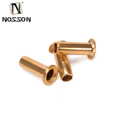 ANSI/ASME Standard 1.5mm 2.5mm 3mm 4mm rame ottone o acciaio rivetto PCB tubolare cavo con finitura resistente alla corrosione