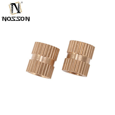 Metric BS Standard Passivated Finish M3 ottone calore stampaggio rame doppio grattugiato filettato inserire dadi per soluzioni personalizzate