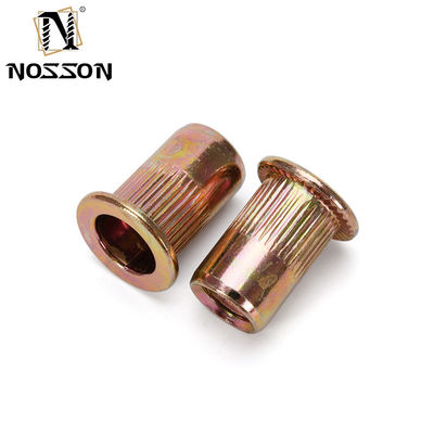 Metrica su misura Revit Nut/Rivet Insert M6 Inossidabile Testa Piatta Acciaio al Carbonio Blind Rivet Nut Zinc Plated Finish