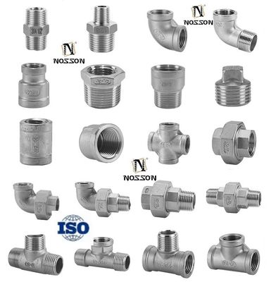 Acciaio inossidabile 304/316 Fittings per tubi industriali di tee Connessione a capezzole di tipo 4