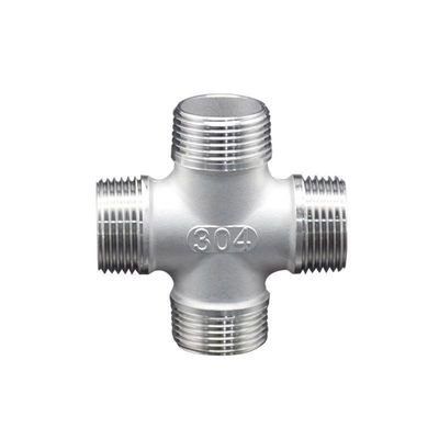 Acciaio inossidabile 304/316 Fittings per tubi industriali di tee Connessione a capezzole di tipo 4