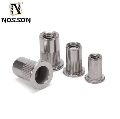 DIN Standard Heavy-Duty Mining in acciaio inossidabile 304 316 rotondo rotondo a testa piatta con nocciolo cieco con rivestimento placcato di zinco