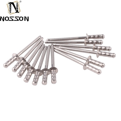 2.4-6.4mm Rovere cieco in acciaio inossidabile a testa rotonda durevole a punta aperta a pop-core per applicazioni impermeabili in industria