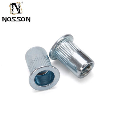 Metrica DIN Remache Tuerca Rivnut M3 M4 M5 M6 M8 M10 M12 304 Acciaio inossidabile Testa piana a filo rosso inserito