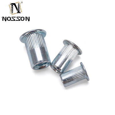 Metrica DIN Remache Tuerca Rivnut M3 M4 M5 M6 M8 M10 M12 304 Acciaio inossidabile Testa piana a filo rosso inserito