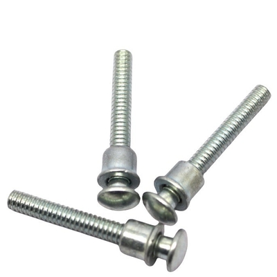 Anello in acciaio inossidabile ad alta precisione bullone e colletto anello-rivetti a scanalatura finitura brillante per i progetti dell'industria edile