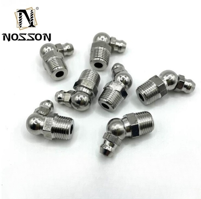 Acciaio inossidabile SS304 Grease Nipple Fitting for Pipe Lines Connect Advanced Casting Customization