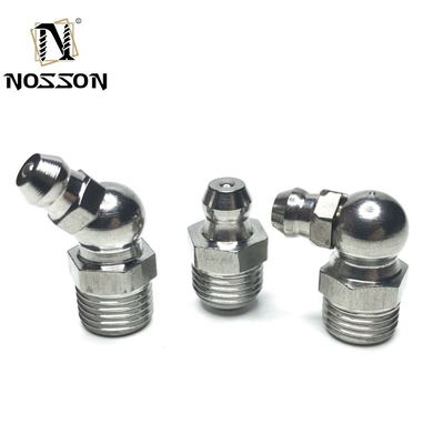 Acciaio inossidabile SS304 Grease Nipple Fitting for Pipe Lines Connect Advanced Casting Customization