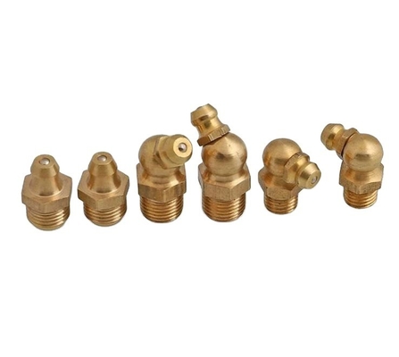Dimensione personalizzata Tutti i fili capezzole 6mm 8mm 10mm 12mm 45 90 gradi Grease Fitting per auto riducendo codice testa esagonale