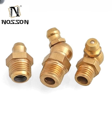 Fusione M6 M8 M10 Fitting lubrificante nozzolo di pistola di grasso 90 gradi capezzolo di grasso adattamento personalizzato per prestazioni ottimali