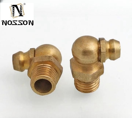 Fusione M6 M8 M10 Fitting lubrificante nozzolo di pistola di grasso 90 gradi capezzolo di grasso adattamento personalizzato per prestazioni ottimali