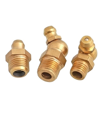 Femminile connessione 90 gradi capezzolo grease adattamento per bianco nozzolo di pistola grease e taglia personalizzata grease tubo