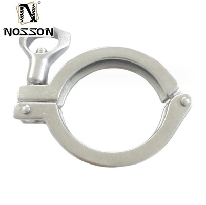 Casting supporto personalizzato OBM 2 pollici Sanitary Pipe Clamp e Gasket per Tri Clamp Fittings in acciaio inossidabile 304/316