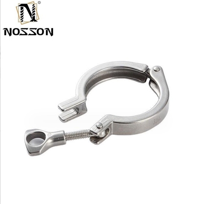 Casting supporto personalizzato OBM 2 pollici Sanitary Pipe Clamp e Gasket per Tri Clamp Fittings in acciaio inossidabile 304/316