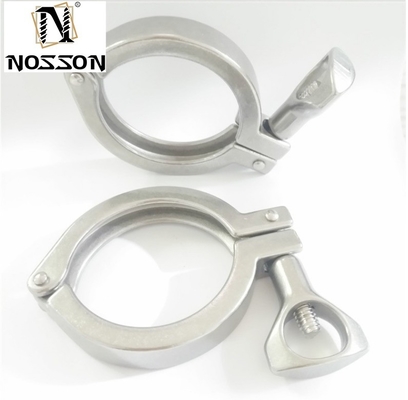 Casting supporto personalizzato OBM 2 pollici Sanitary Pipe Clamp e Gasket per Tri Clamp Fittings in acciaio inossidabile 304/316