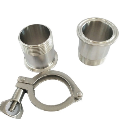 Flancia di fusione di connessione in acciaio inossidabile sanitario doppi pin tri pin Ferrule Pipe Clamp per la connessione di linee di tubazione